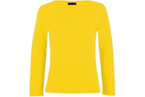 GUM & BERRIES Girls Plain Tops Long Sleeve Basic Stretch Round Neck T-Shirt School Tee Top 5-14 Years