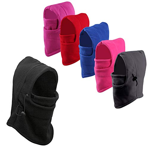 Preisvergleich Produktbild Richoose windundurchlässiges Gesichtsmaske Abdeckkappen Erwachsene Winter warme Gesichts-Abdeckungs-Ansatz-Wärmer Skimütze Winter Outdoor Ski-Maske Headcover, Schwarz