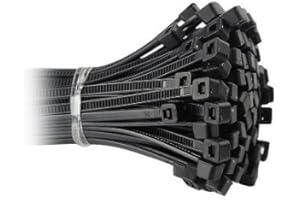 GENERIC Mister-Solutions Pack Of 100 Black Cable Ties (200mm x 2.5mm)