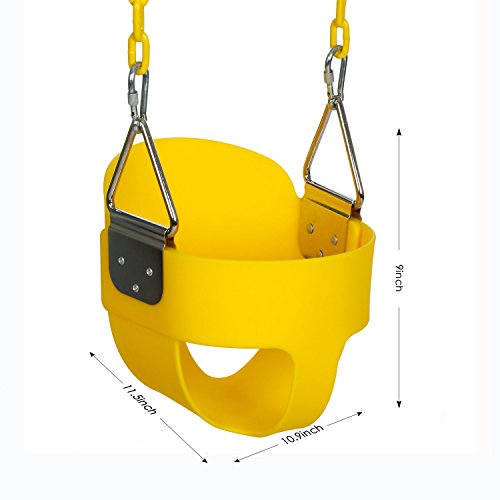 Ancheer High Back Toddler Swing Heavy-Duty Full Bucket Seat with Coated Swing Chains Fully Assembled reviews Ancheer High Back Toddler Swing Heavy-Duty Full Bucket Seat with Coated Swing Chains Fully Assembled