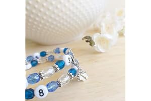 NAÏRIS BIJOUX Bracelet d'allaitement - permet de noter l'heure de la dernière tétée ou dernier biberon - modèle Saru