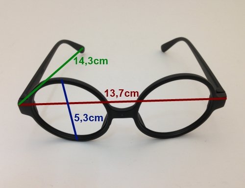 JERAZ T145 Brille mit dickem Rand ohne Glas Nerd Streberbrille Brille intellektuell - 2