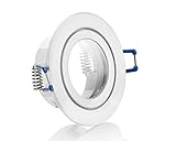 Geeignet für MR16/GU10 Sockel. Anschlussmöglichkeit an12V oder 230V. GU10 Fassung seperat bestellbar