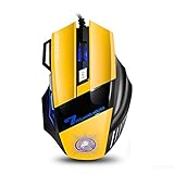  UrChoiceLtd® Estone X7 7 óptico de 3200 dpi 8d botones USB Wired LED ratón láser gaming ratón para Pro juego PC portátil ordenador portátil