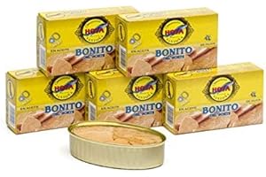 Hoya Santoña Bonito del Norte - Pack 5 latas de 112g (560g). Conserva Gourmet de Bonito del Norte del Cantábrico en Aceite de Oliva.