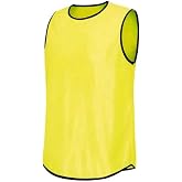 NK Spor 7 Adet Nefes Alabilen Fileli Futbol ve Basketbol Antrenman Yeleği-Bib Yeleği -Antrenman-Spor-Futbol-Halısaha-Ma&ccedil; sarı
