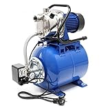 Potencia de 1200 W. Estación de bombeo doméstica 1200W 3400l/h Con calderín e interruptor de presión Bomba de suministro