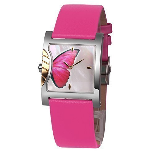 TIME100 Schmetterling Liebhaber-Armbanduhr Shell Quarz Leder #W50265L.02A TIME100 Schmetterling Liebhaber-Armbanduhr Shell Quarz Leder #W50265L.02A