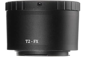 Hersmay Anello adattatore T2 a FX,T per fotocamere Fujifilm X Mount FX Fuji X-A1, X-A2, X-A3, X-A5, X-M1, X-E1, X-E2, X-E2S, X-T1, X-T2, X-T20, X-T20, X-Pro1, X-Pro2