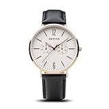 BERING Unisex-Armbanduhr Analog Quarz Leder 14240-464