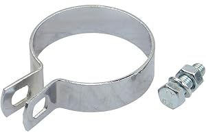 CITOMERX Auspuffschelle 60mm chrom Schalldämpfer Schelle kompatibel mit Zündapp Puch Kreidler Hercules Mofa Moped Mokick