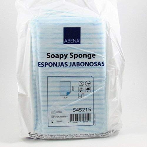 Esponjas jabonosas desechables Caja de 240 esponjas. Con jabón dermatológico. Efecto tonificante. Libres de látex 100%. Especiales para pieles sensibles.