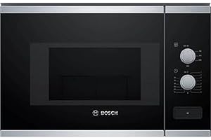 Bosch BFL520MS0 Série 4 - Micro-ondes intégrable, 60 x 38 cm, 21 litres, Inox
