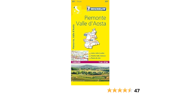 Amazon It Piemonte E Valle D Aosta 1 200 000 Map Michelin Travel Publications Libri