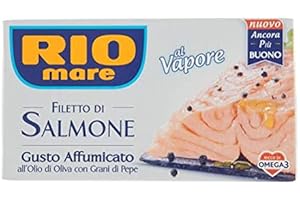 Rio Mare Salmone Affumicato Lachsfilet In Olivenöl mit Pfeffer geräuchert 125g