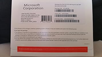 Microsoft P73-06165 - OEM: Windows Server 2012 Standard R2 X64 English 1P DSP 2CPU/2VM