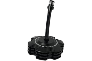 NICECNC Schwarzer Kraftstofftankdeckel Mit Schlauch Compatible with Yamaha Grizzly 125 2011-2013, Raptor 700 2011-2025, TTR110E 2011-2025, YZ65 2018-2025, Siehe Fitment