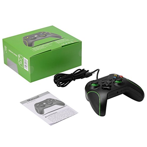 Xbox One Mando LESHP Controlador de Gamepad con cable USB Joystick para consola Xbox One PC Microsoft Windows