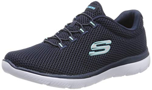 Skechers Summits, Zapatillas para Mujer, Azul (Navy/Light Blue Nvlb) 41 EU