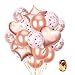 Price comparison product image ARZOPA Party Decorations Rose Gold Balloons Set, 55pcs Party Balloons including Rose Gold Latex Balloons Champagne Gold Balloon Confetti Balloons for Birthday, Weddings, Baby Shower Party Decorations