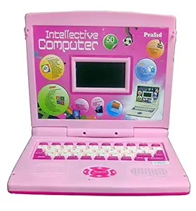 Magicwand ABS Plastic English, Maths Learning Laptop for Kids with 50 Activities?Pink??Pack of 1?