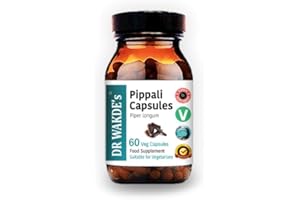 DR WAKDE'S DR WAKDE’S Pippali Capsules (Long Pepper), 60 Veg Caps, Plant-Based Supplement, Made in UK, Vegan, All Natural