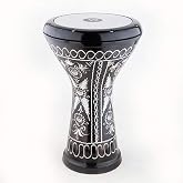 VATAN 3029S ERZİNCAN İŞLEMELİ SİYAH &Ccedil;&Ouml;MLEK DARBUKA