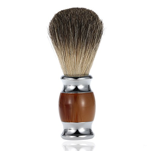 Anself Hair Shaving Brush Pure Badger Resin Handle Barber Salon Men Facial Beard Cleaning Appliance Shave Tool Shaving Razor Brush