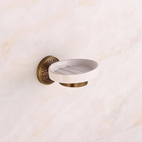 YANXH Vintage Wall Mounted Brass Soap Dish Soap Rack for Bathroom Washroom Bath Accessories
