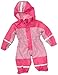 Playshoes Fleece Unisex Baby All-in-One Rain Coat Rose/ Pink 12 Months