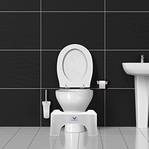 WEISSENSTEIN Medizinischer Toilettenhocker | Toiletten-Stuhl | Prävention gegen Darmerkrankungen und Infektionen | Hilft bei Verdauungsproblemen und Hämorriden - 2