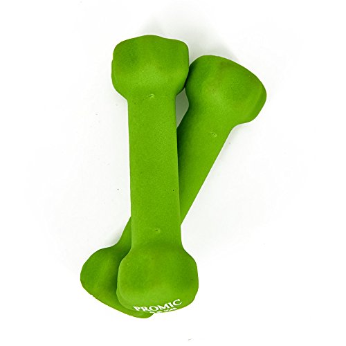 PROMIC 0.5kg – 10kg Neopren beschichtet Hantel Gewichte Fitness Zuhause Gymnastik Übung (Lieferumfang: in einem Paar) - 5