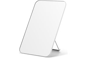 ‎OMIRO OMIRO Desktop-Make-up-Spiegel mit Ständer und Haken, Kleiner Kosmetikspiegel für Duschrasur, tragbarer Faltbarer Reisespiegel