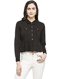 Globus Peplum Shirt - S18XWT436-BLACK