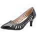 Produktbild Artfaerie Damen Kleiner Absatz Spitze Sandalen mit Cut Out High Heels Pumps Klassisch Arbeit Büro Schuhe