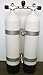 Produktbild Doppelpack Tauchflaschen 8 Liter 200bar Flaschendurchmesser 140mm mit absperrbarer Brücke Flaschenabstand 186mm