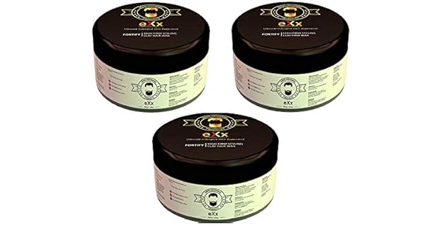 Buy Exx Styling Clay Hair Wax For Men Pack Of 3 300 Gm Strong