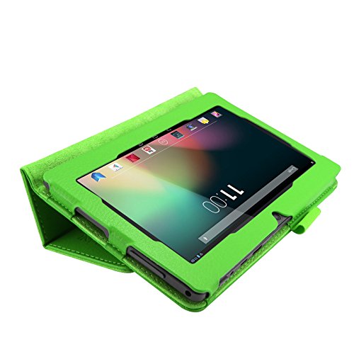 Infiland Folio Hülle Case Schutzhülle Tasche für 7 “7 Zoll Google Android Tablet-PC inklusive ALLDAYMALL A88S / A88X 17,8 cm (7 Zoll) Tablet-PC, rotor® 17,8 cm (7 Zoll) Android Tablet PC, JEJA 7 Zoll Android Google Tablet PC, Dragon Touch Y88X 7 Zoll Tablet PC, Trimeo 7 Zoll Tablet PC, Arespark Ultrathin 7 Zoll Tablet PC, PHROG7 Tablet PC (7 Zoll), Rixow Ultrathin 7 inch Tablet PC( Überprüfen Sie bitte die Details der kompatibelen Tablet-Modell-Liste in Produktbeschreibung)(Grün) - 7
