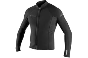 O'Neill Reactor II - Traje de Neopreno con Cremallera Frontal de 2 mm, Color Negro, protección Solar UV y propiedades SPF