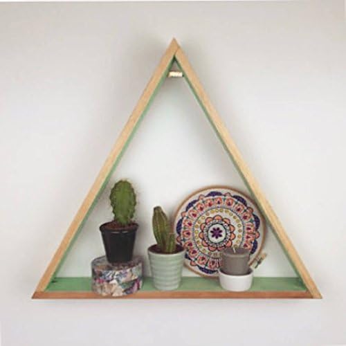 Triangle shelving made from reclaimed wood