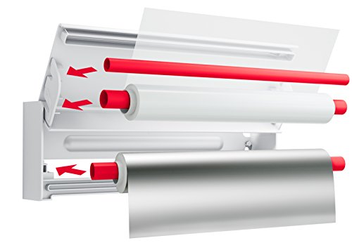 Emsa 515232 Folienschneider für 2 Folien, Wandmontage ohne Bohren, Anthrazit, Smart - 4