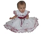 Baby Girls Christening/Wedding/Party Dress with Bonnet