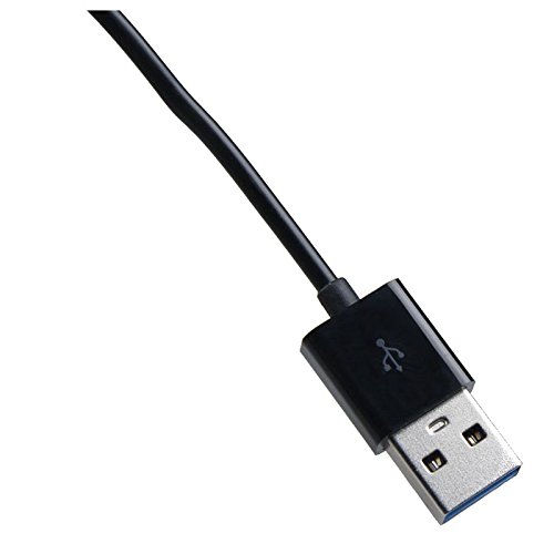 USB Datenkabel – TOOGOO(R) 1M USB 3.0 Datenkabel Ladekabel Fuer Huawei Mediapad 10 FHD Tablet Schwarz - 3