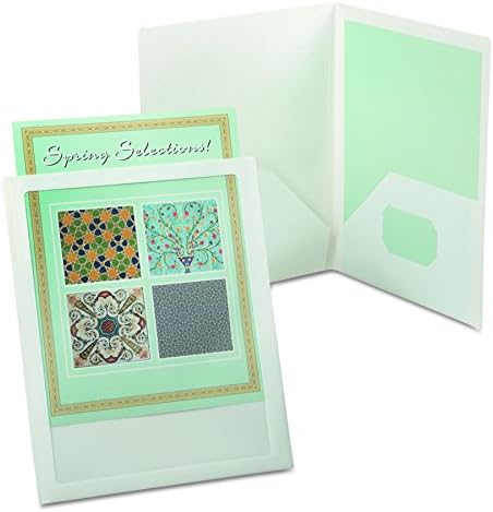 Pendaflex Oxford ViewFolio Twin Pocket Folder, Letter Size, White, 25 Per Box,( 5744)