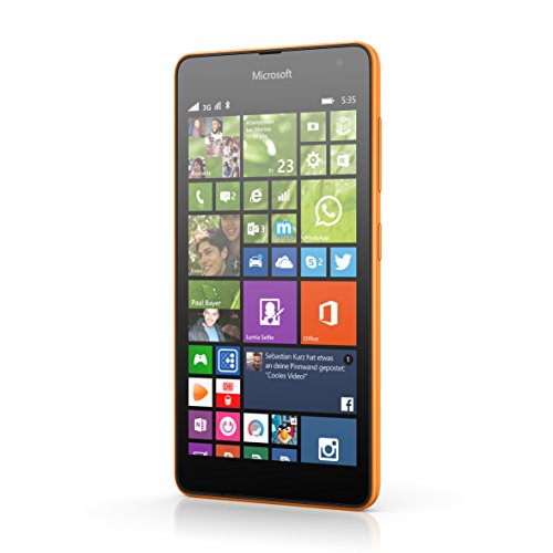 Nokia Lumia 535 Smartphone d  bloqu   Windows orange  import Allemagne 