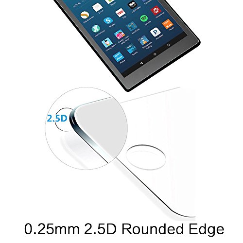 Fire HD 8 Schutzfolie Panzerglas Yica Displayschutzfolie folie f  r Fire HD 8 Tablet  5  Generation   Das neue 6  Generation 2016   9H H  rte   Anti-K