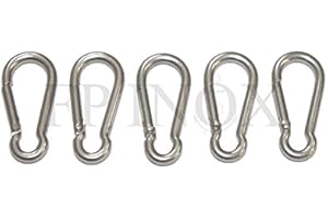 FP INOX Mousqueton 3mm ( Lot de 5 ) inox 316 Longueur 32mm