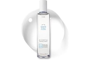 Etude House Soonjung pH5.5 Relief Toner 200ml (Nueva Versión); solución para el cuidado de la piel; Tóner de PH bajo para pieles sensibles; No comedogénico, hipoalergénico y sin fragancia.