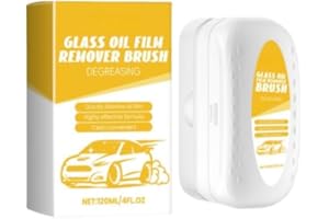 saiyuanxing Automotive Oil Film Cleaning Brush,120ml Car Windscreen Cleaner,Glass Cleaning Board,Oil Film Cleaner Windscreen,Enhance Visual Effect of Automotive Windshield. (8)