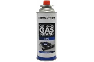 GENERAL TRADE Dictrolux X 8 Cartuccia Gas BUTANO GR. 227 per FORNELLO da esterno/interno